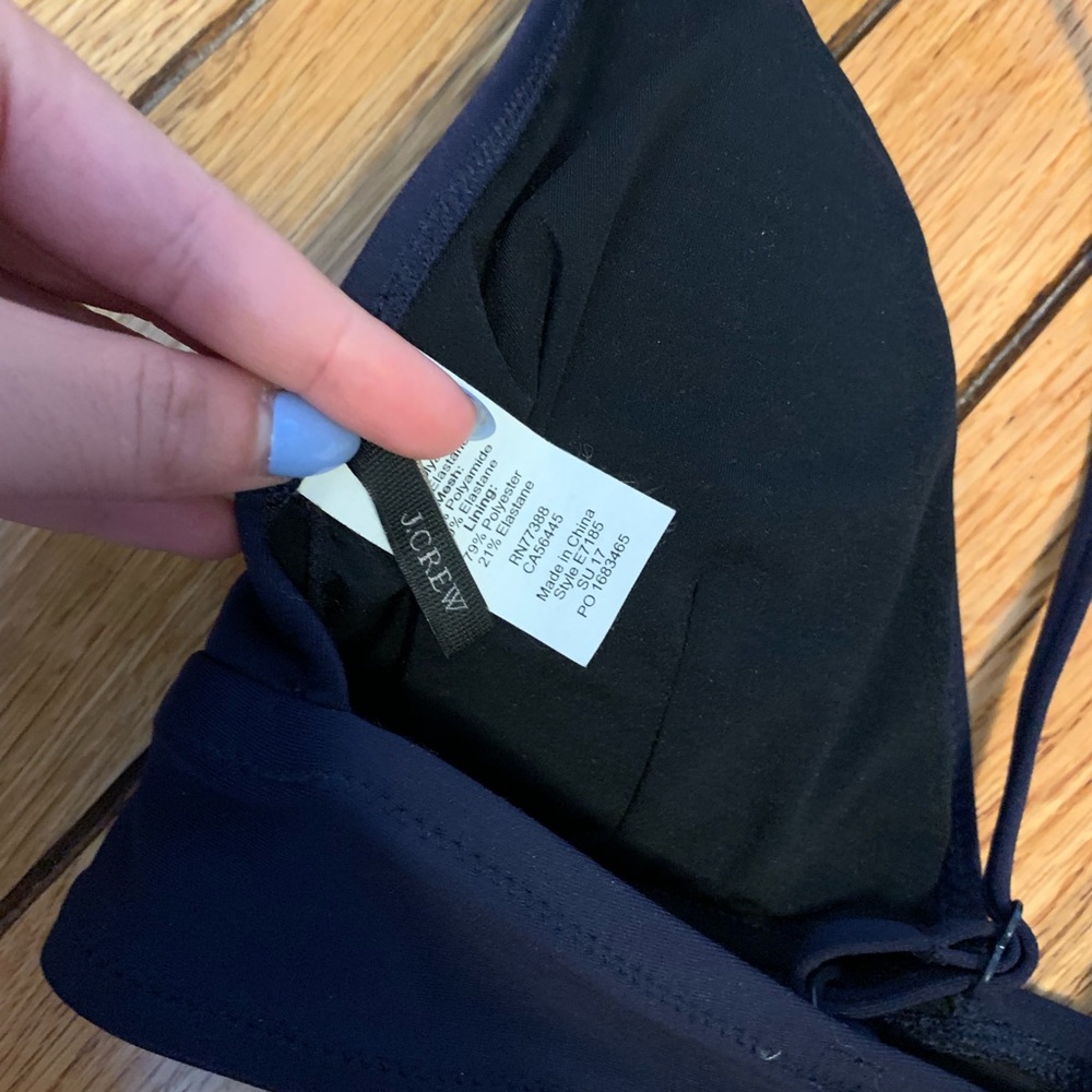 JCREW navy bikini top - Picture 6 of 7